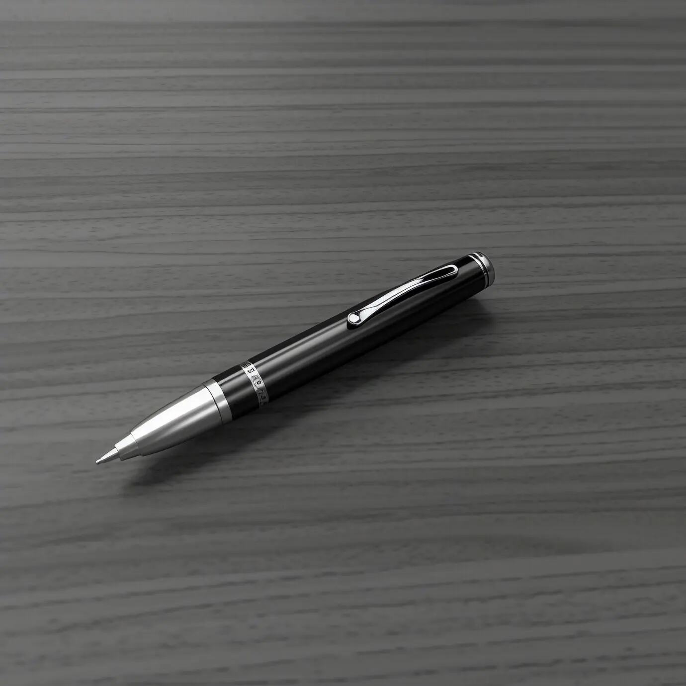 KI-generierte 3D-Darstellung eines Stifts.